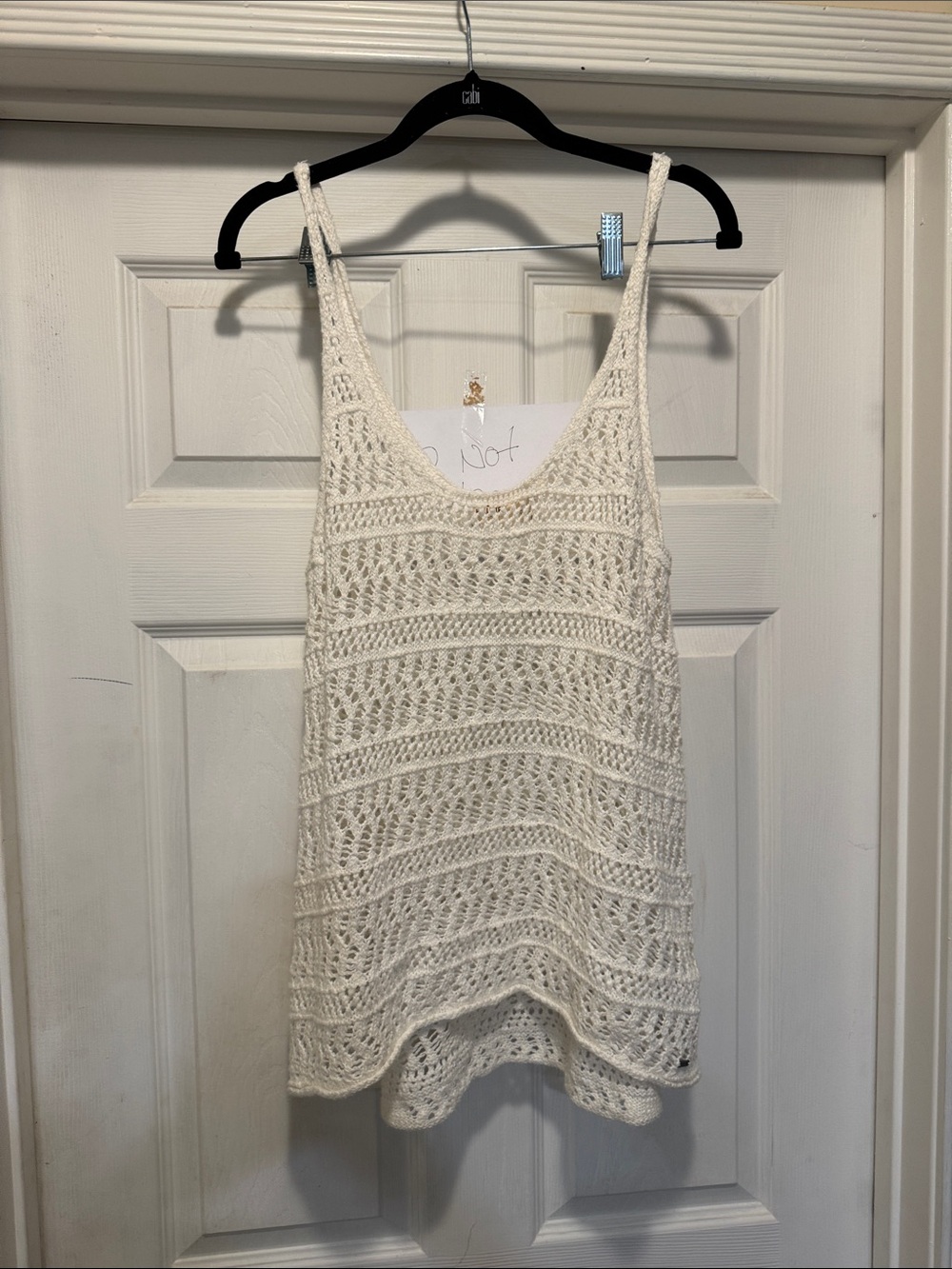 Hollister Cream Crochet Camisole Tank